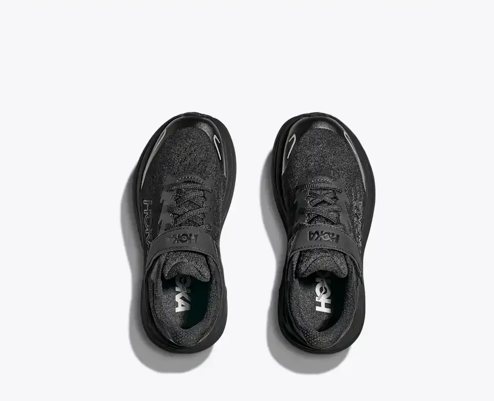 HOKA Clifton 10 Black (Little Kids)