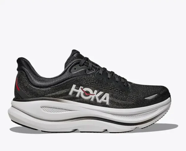 HOKA Bondi 9 Black Vermillion