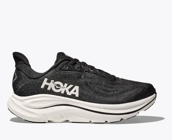 HOKA Clifton 10 Black White