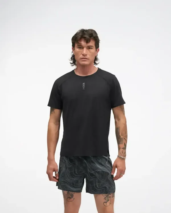 HOKA EveryRun Short Sleeve Black
