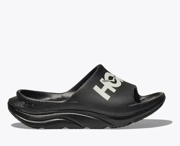 HOKA Ora Athletic Slide Black White