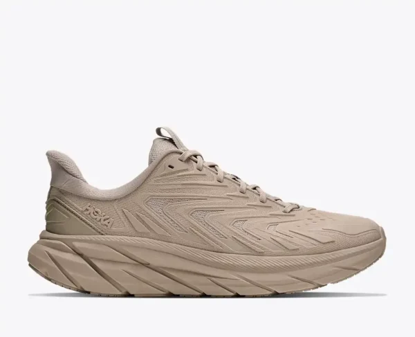 HOKA Clifton UTL Archival Taupe