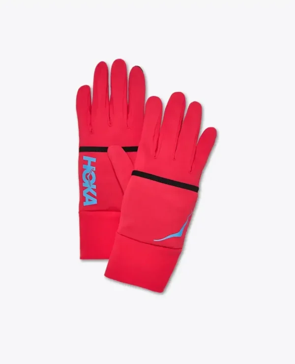 HOKA ColdSnap Fleece Gloves Cerise