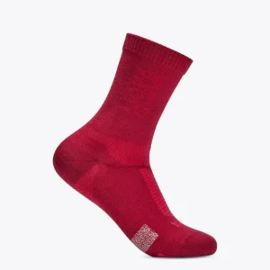 HOKA Merino Crew Sock Red Agate