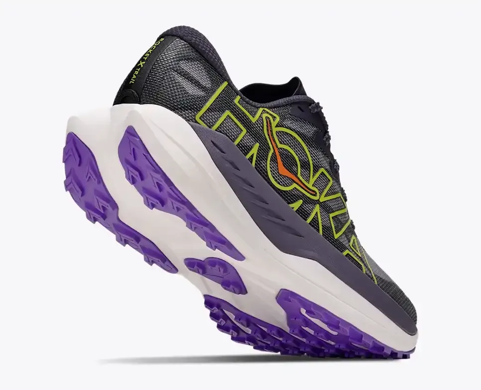 HOKA Rocket X Trail Squid Ink Neon Nebula