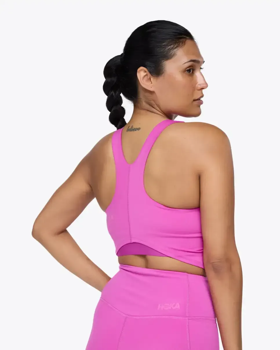 HOKA Elaro Crop Bra Fuschia (Women's)