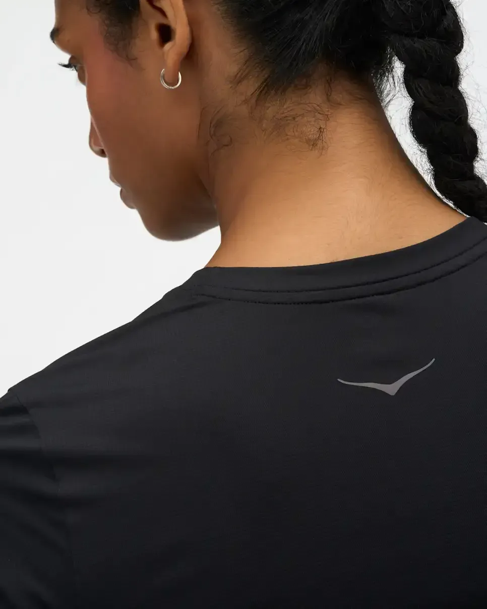 HOKA EveryRun Short Sleeve Black (Women's)