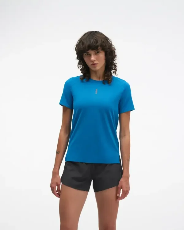 HOKA EveryRun Short Sleeve Night Glow Blue (Women's)